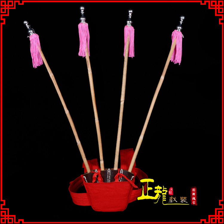 榕江戏装戏曲用品靠旗男女大靠 靠板 正宗牛皮旗杆旗架